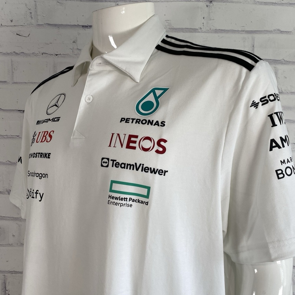 Adidas Motorsport Shirt Men's XL Short Sleeve Polo F1 Formula 1 Mercedes AMG NWT